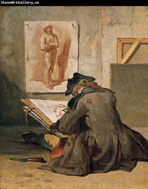 Jean Simeon Chardin Young Student Drawing